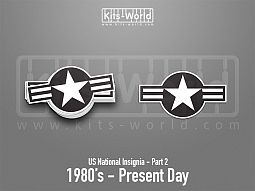 Kitsworld SAV Sticker - US National Insignia - 1980's - Present Day 
